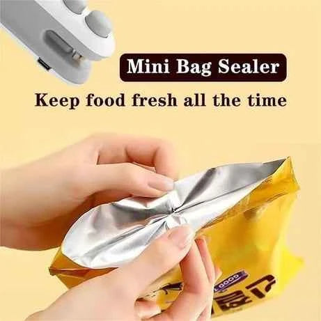 2-in-1 USB Rechargeable Mini Bag Sealer and Cutter