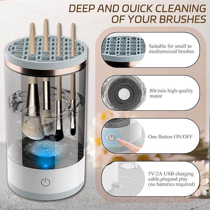 3-in-1 Automatic Electric Makeup Brush Cleaner and Dryer