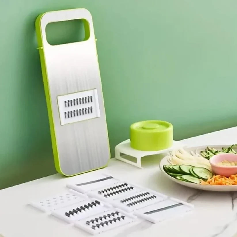 5-in-1 Stainless Steel Mandoline Slicer & Vegetable Cutter