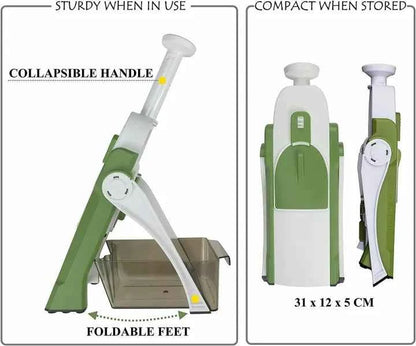 Multifunctional Upright Vegetable Chopper and Mandoline Slicer