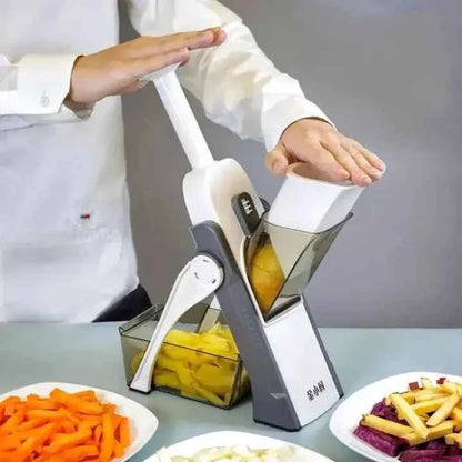 Multifunctional Upright Vegetable Chopper and Mandoline Slicer