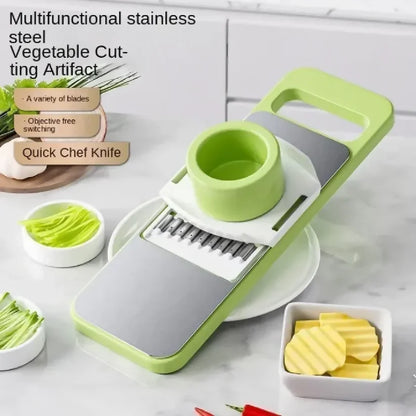 5-in-1 Stainless Steel Mandoline Slicer & Vegetable Cutter