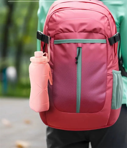 600ml Collapsible Silicone Water Bottle for Travel & Gym